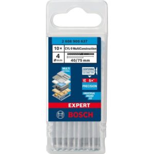 Bosch Expert CYL-9 MultiConstruction Bohrer, Ø 4mm, 10 Stück (Arbeitslänge 40mm)