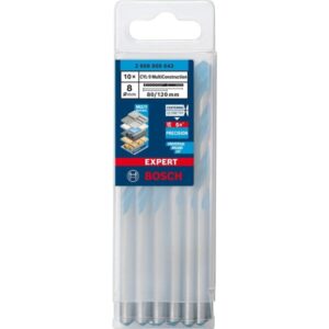 Bosch Expert CYL-9 MultiConstruction Bohrer, Ø 8mm, 10 Stück (Arbeitslänge 80mm)