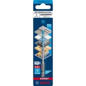 Bosch Expert HEX-9 MultiConstruction Bohrer, Ø 4mm (Arbeitslänge 45mm)
