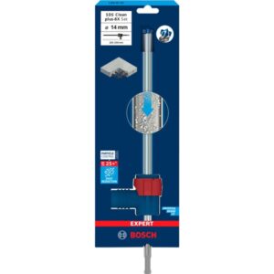 Bosch Expert Hammerbohrer SDS Clean plus-8X Set, Ø 14mm (Arbeitslänge 200mm, Saugbohrer inkl. Absauganschluss)