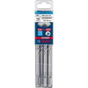 Bosch Expert Hammerbohrer SDS-plus-7X, Ø 10mm, 10 Stück (Arbeitslänge 100mm)