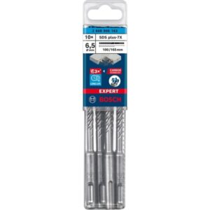 Bosch Expert Hammerbohrer SDS-plus-7X, Ø 6,5mm, 10 Stück (Arbeitslänge 100mm)
