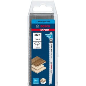 Bosch Expert Stichsägeblatt T 308 B 'Wood 2-side clean' (25 Stück)