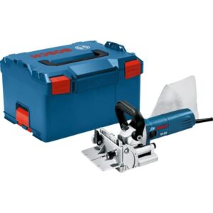 Bosch Flachdübel-Fräse GFF 22 A, Nutfräse (blau, 670 Watt, L-BOXX 238)