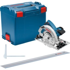 Bosch Handkreissäge GKS 85 G Professional (blau, 2.200 Watt, L-BOXX, Führungsschiene FSN 1400)