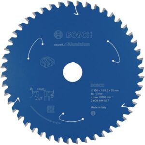 Bosch Kreissägeblatt Expert for Aluminium, Ø 150mm, 48Z (Bohrung 20mm, für Akku-Handkreissägen)