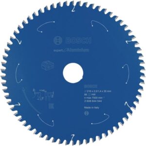 Bosch Kreissägeblatt Expert for Aluminium, Ø 216mm, 66Z (Bohrung 30mm, für Akku-Tischkreissägen)