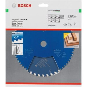 Bosch Kreissägeblatt Expert for Wood, Ø 190mm, 40Z (Bohrung 30mm, für Handkreissägen)