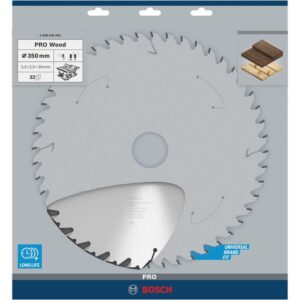 Bosch Kreissägeblatt Speedline Wood, Ø 350mm, 32Z (Bohrung 30mm, für Tischkreissägen)