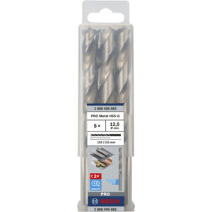 Bosch Metallbohrer HSS-G, Ø 12,5mm (5 Stück, Arbeitslänge 101mm)