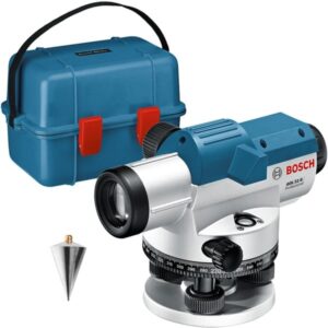 Bosch Optisches Nivelliergerät GOL 32 G Professional (blau, Koffer, Maßeinheit 400 Gon)