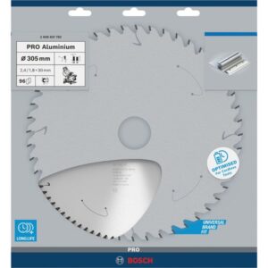 Bosch PRO Aluminium cordless Kreissägeblatt, Ø 305mm, 96Z (Bohrung 30mm, für Akku-Kappsägen)