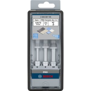 Bosch PRO Ceramic dry Diamant-Trockenbohrer-Satz (3-teilig, 6 / 8 / 10mm)