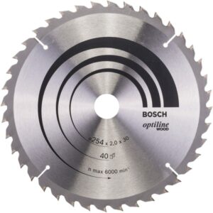 Bosch PRO Wood Kreissägeblatt, Ø 254mm, 40Z (Bohrung 30mm, für Kapp- & Gehrungssägen)