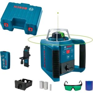 Bosch Rotationslaser GRL 300 HVG Professional, mit Halterung (blau, Koffer, grüne Laserlinie)