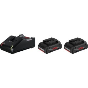 Bosch Starter-Set 18V (2x ProCORE 18V 4.0Ah + GAL 18V-40 Professional), Ladegerät (schwarz, 2x Akku + Ladegerät, AMPShare Alliance)