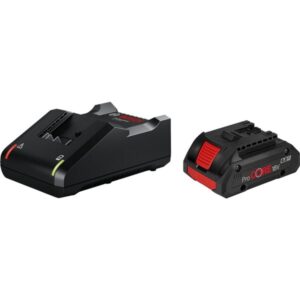 Bosch Starter-Set 18V (ProCORE 18V 4.0Ah + GAL 18V-40 Professional) (schwarz, Akku + Ladegerät, AMPShare Alliance)