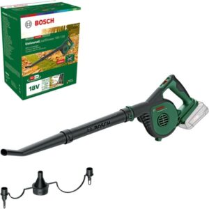 Bosch Akku-Laubbläser Universal LeafBlower 18V-130 Solo, 18Volt (grün/schwarz, ohne Akku und Ladegerät, POWER FOR ALL ALLIANCE)