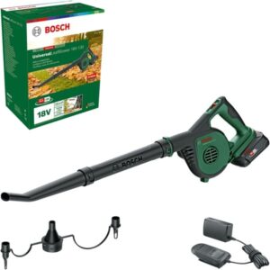 Bosch Akku-Laubbläser Universal LeafBlower 18V-130, 18Volt (grün/schwarz, Li-Ionen Akku 2,5Ah, POWER FOR ALL ALLIANCE)
