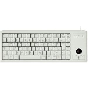 CHERRY Compact-Keyboard G84-4420, Tastatur (hellgrau, US-Layout, Cherry Mechanisch)
