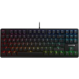 CHERRY G80-3000N RGB TKL, Tastatur (schwarz, EU-Layout (QWERTY), Cherry MX Silent Red)