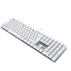 CHERRY KC 200 MX, Tastatur (weiß/silber, DE-Layout, Cherry MX2A Silent Red)