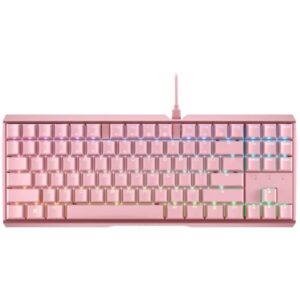 CHERRY MX Board 3.0S, Gaming-Tastatur (rosa, DE-Layout, Cherry MX Red)
