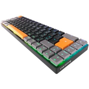 CHERRY MX-LP 2.1 Compact Wireless, Gaming-Tastatur (schwarz/mehrfarbig, DE-Layout, Cherry MX Low Profile RGB Speed)