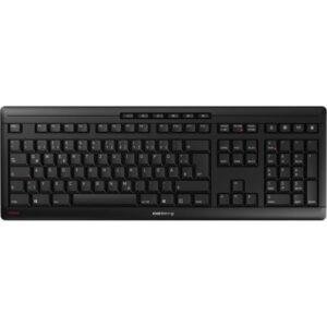 CHERRY STREAM KEYBOARD WIRELESS, Tastatur (schwarz, DE-Layout, Cherry SX-Scherentechnologie)