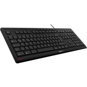 CHERRY STREAM KEYBOARD, Tastatur (schwarz, DE-Layout, Cherry SX-Scherentechnologie)