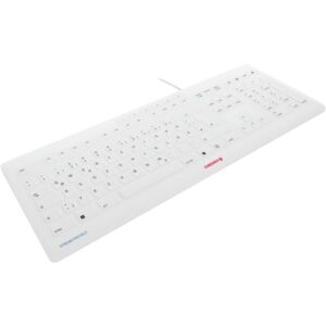 CHERRY STREAM PROTECT KEYBOARD, Tastatur (weiß, DE-Layout, Cherry SX-Scherentechnologie)