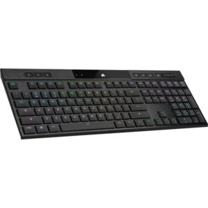 Corsair K100 AIR WIRELESS, Gaming-Tastatur (schwarz, DE-Layout, Cherry MX Ultra Low Profile Tactile)