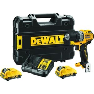 DEWALT Akku-Bohrschrauber DCD701D2, 12Volt (gelb/schwarz, 2x Li-Ion XR Akku 2Ah, in TSTAK Box)