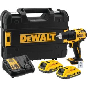 DEWALT Akku-Bohrschrauber DCD708D2T, 18Volt (gelb/schwarz, 2x Li-Ion-Akku 2,0 Ah, in TSTAK Box)