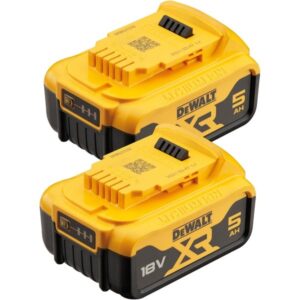 DEWALT Akku DCB184 18Volt 5Ah XR Li-Ionen, Starter Kit (2 Stück)