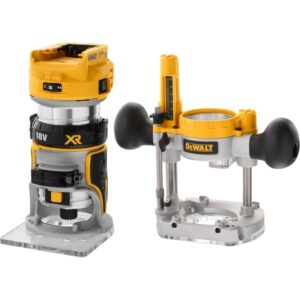 DEWALT Akku-Kombifräse DCW604NT, 18Volt, Oberfräse (gelb/schwarz, ohne Akku und Ladegerät, in TSTAK Box)