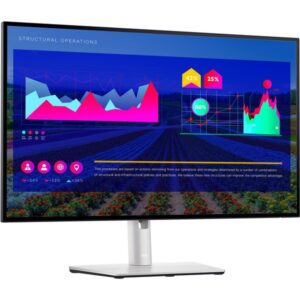 Dell U2722D, LED-Monitor (69 cm (27 Zoll), silber, QHD, IPS, DisplayPort)