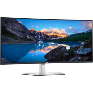 Dell U3824DW, LED-Monitor (95 cm (38 Zoll), silber/schwarz, WQHD+, USB-C, IPS Black)