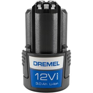 Dremel 12V Lithium-Ionen-Ersatzakku B12V30-01 (schwarz, 3 Ah, für Dremel 8260)