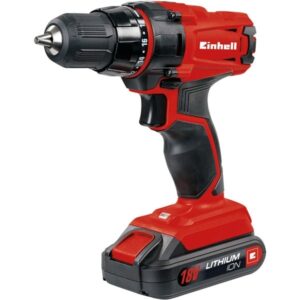 EINHELL Akku-Bohrschrauber TC-CD 18-2 Li, 18Volt (rot/schwarz, Li-Ionen Akku 1,5Ah)