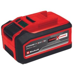 EINHELL Akku Power-X-Change Plus Multi-Ah 18Volt 5,0 bis 8,0Ah (rot/schwarz, Multi-Ah Technologie)