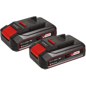 EINHELL Akku Power-X-Change TWIN-PACK 18Volt 2,5Ah CB (rot/schwarz, 2 Stück, ohne Ladegerät)