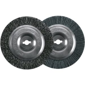 EINHELL Ersatzbürsten Stahl und Nylon, Ø 100mm (2 Stück, für Fugenreiniger BG-EG / GC-EG / GC-CC)