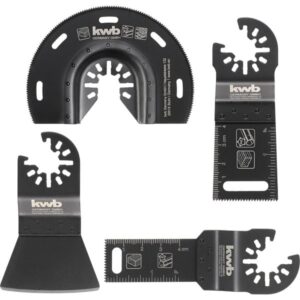 EINHELL Multitool-Set 49708850, 4-teilig, Sägeblatt-Satz ( für Holz, Kunststoff, für Multifunktionswerkzeuge)