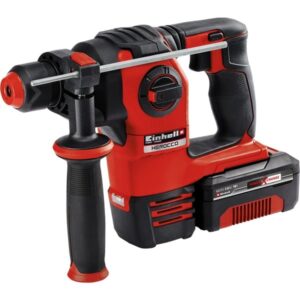 EINHELL Power X-Change Akku-Bohrhammer HEROCCO Kit +5, 18Volt (rot/schwarz, Li-Ion Akku 3,0 Ah)