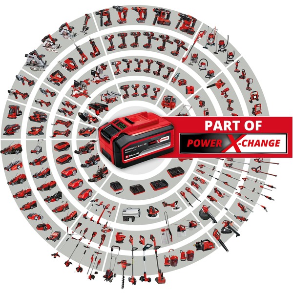 EINHELL Power X-Change Akku-Stichsäge TE-JS 18 Li-Solo, 18Volt (rot, ohne Akku und Ladegerät) – Bild 2