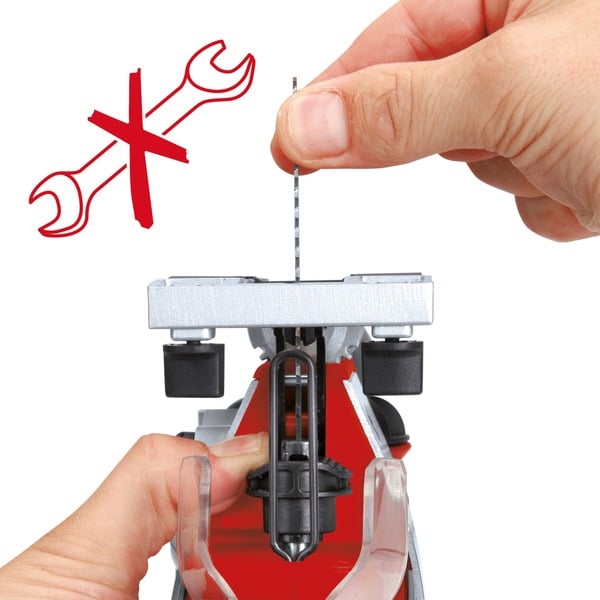 EINHELL Power X-Change Akku-Stichsäge TE-JS 18 Li-Solo, 18Volt (rot, ohne Akku und Ladegerät) – Bild 5