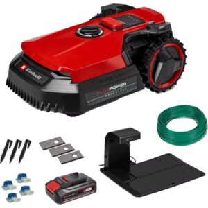EINHELL Power X-Change Mähroboter FREELEXO 500, 18Volt (rot/schwarz, Li-Ion Akku 2,5Ah)