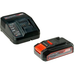 EINHELL Power-X-Change Starter-Kit, 18Volt 2,5Ah, Set (schwarz/rot, Akku + Ladegerät)