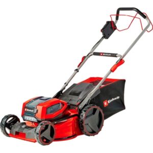EINHELL Professional Akku-Rasenmäher GP-CM 36/47 S Li BL, 36Volt (2x18Volt) (rot/schwarz, 4x Li-Ionen Akku 4,0Ah, mit Hinterradantrieb Vario Speed)